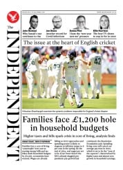 The Independent () Newspaper Front Page for 29 December 2021