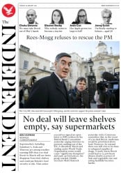 The Independent () Newspaper Front Page for 29 January 2019