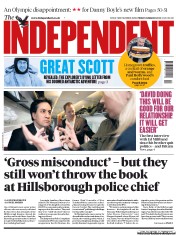 The Independent () Newspaper Front Page for 29 March 2013