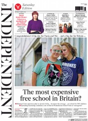 The Independent () Newspaper Front Page for 29 March 2014