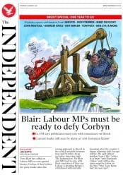 The Independent () Newspaper Front Page for 29 March 2018