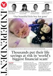 The Independent () Newspaper Front Page for 29 July 2017