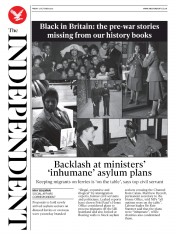 The Independent () Newspaper Front Page for 2 October 2020