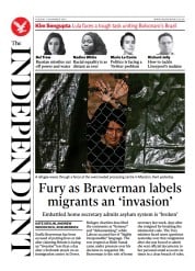 The Independent () Newspaper Front Page for 2 November 2022