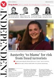 The Independent () Newspaper Front Page for 2 December 2019