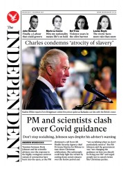 The Independent () Newspaper Front Page for 2 December 2021