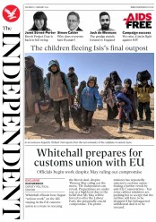 The Independent () Newspaper Front Page for 2 February 2019