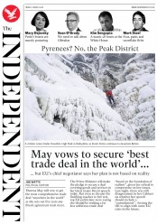The Independent () Newspaper Front Page for 2 March 2018