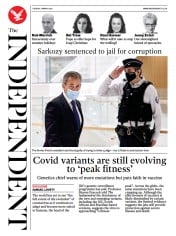 The Independent () Newspaper Front Page for 2 March 2021