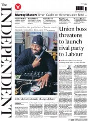 The Independent () Newspaper Front Page for 2 April 2014
