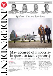 The Independent () Newspaper Front Page for 2 April 2018