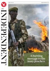 The Independent () Newspaper Front Page for 2 May 2016