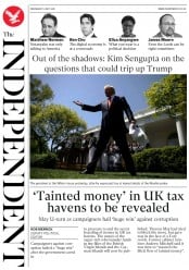 The Independent () Newspaper Front Page for 2 May 2018