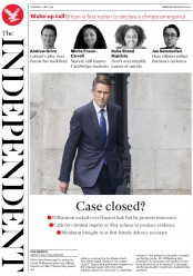 The Independent () Newspaper Front Page for 2 May 2019
