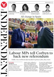 The Independent () Newspaper Front Page for 2 June 2018