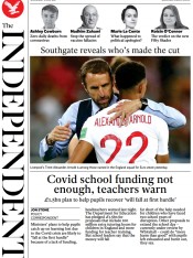 The Independent () Newspaper Front Page for 2 June 2021