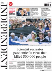 The Independent () Newspaper Front Page for 2 July 2014