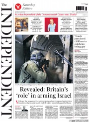 The Independent () Newspaper Front Page for 2 August 2014