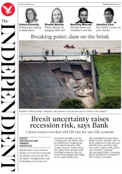 The Independent () Newspaper Front Page for 2 August 2019