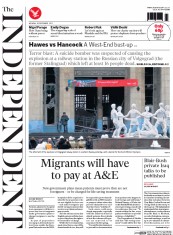 The Independent () Newspaper Front Page for 30 December 2013