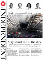 The Independent () Newspaper Front Page for 30 March 2019