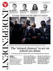The Independent () Newspaper Front Page for 30 March 2021