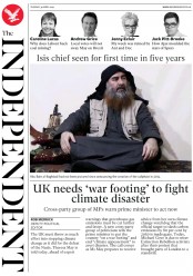 The Independent () Newspaper Front Page for 30 April 2019