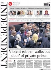 The Independent () Newspaper Front Page for 30 May 2015