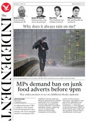 The Independent () Newspaper Front Page for 30 May 2018