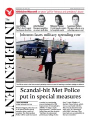 The Independent () Newspaper Front Page for 30 June 2022