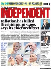 The Independent () Newspaper Front Page for 30 July 2013