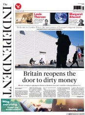 The Independent () Newspaper Front Page for 30 July 2015