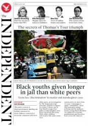 The Independent () Newspaper Front Page for 30 July 2018