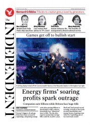 The Independent () Newspaper Front Page for 30 July 2022