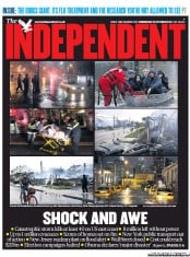 The Independent () Newspaper Front Page for 31 October 2012