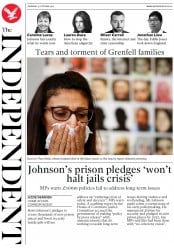 The Independent () Newspaper Front Page for 31 October 2019