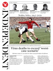 The Independent () Newspaper Front Page for 31 October 2020