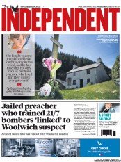 The Independent () Newspaper Front Page for 31 May 2013