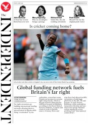 The Independent () Newspaper Front Page for 31 May 2019