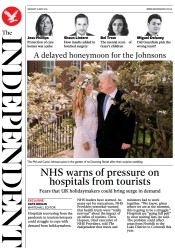 The Independent () Newspaper Front Page for 31 May 2021