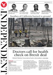 The Independent () Newspaper Front Page for 31 July 2018