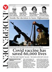 The Independent () Newspaper Front Page for 31 July 2021