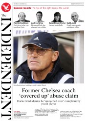 The Independent () Newspaper Front Page for 3 December 2016