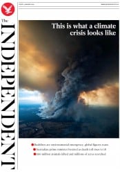 The Independent () Newspaper Front Page for 3 January 2020
