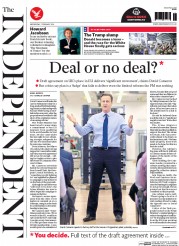 The Independent () Newspaper Front Page for 3 February 2016