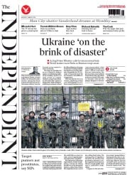 The Independent () Newspaper Front Page for 3 March 2014