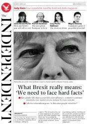 The Independent () Newspaper Front Page for 3 March 2018