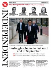 The Independent () Newspaper Front Page for 3 March 2021