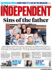 The Independent () Newspaper Front Page for 3 April 2013