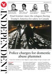 The Independent () Newspaper Front Page for 3 April 2017